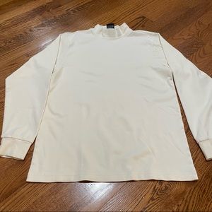 Vintage Cream Mockneck Shirt